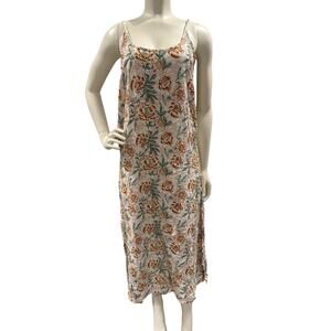 Floral Boho Maxi Dress By World Market S/M Tribal Vacation Resort Flowy